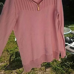 Karen Scott zip-up women's sweater